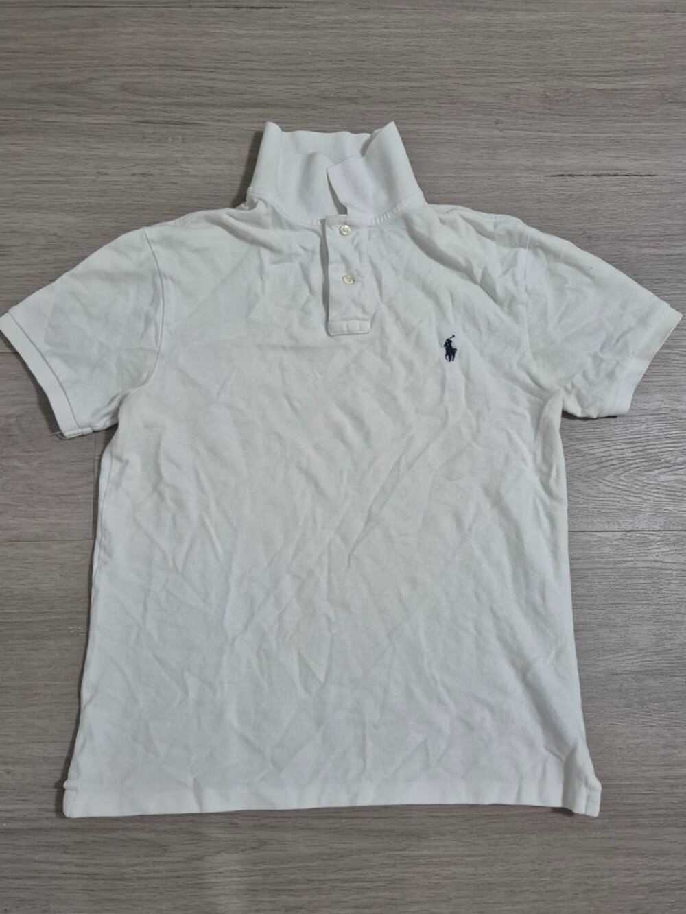 Polo Ralph Lauren Slim Fit Polo Shirt Men’s Medium White Short Sleeve Cotton